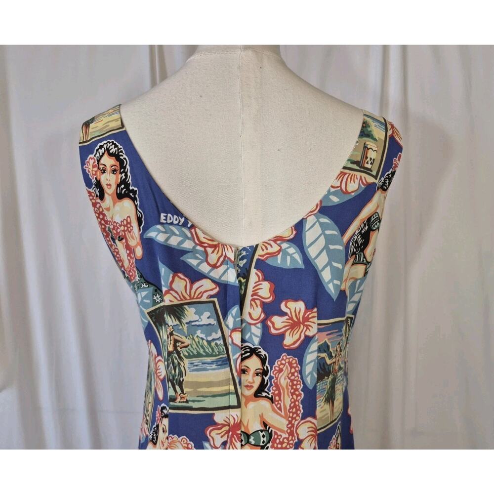 Vintage Reyn Spooner Art Of Eddy Hawaiian Floral Mini Dress New Small - Picture 7 of 9